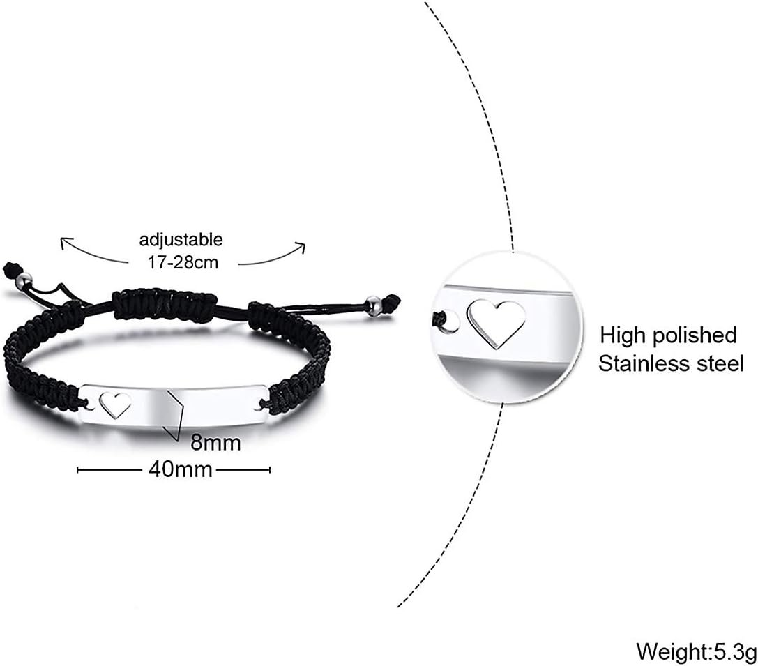 Dacida Matching Couples Bracelets for Women Men Long Distance Bracelets for Couples His Hers Bracelets Relationship Bracelets Anniversary Christmas Birthday Gifts - Image 34
