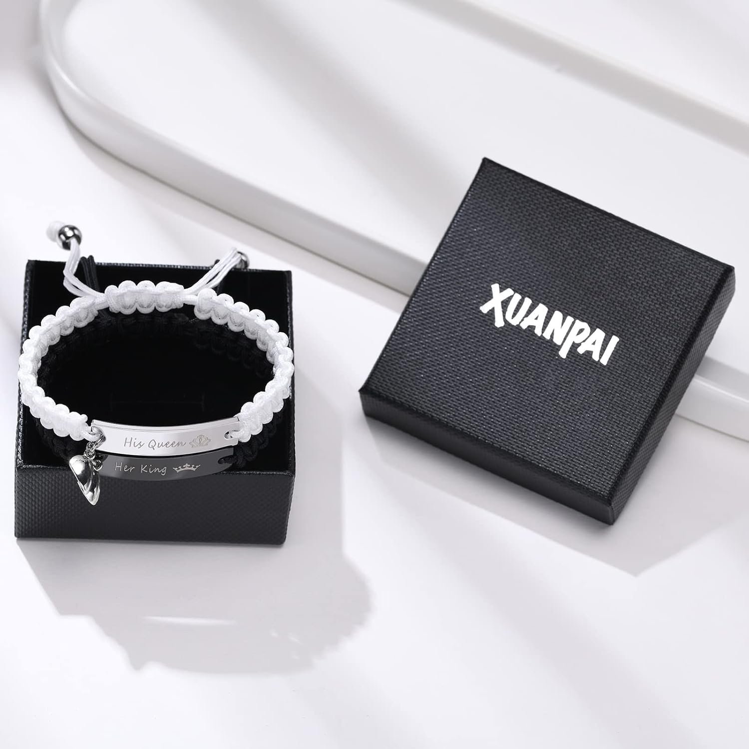 Dacida Matching Couples Bracelets for Women Men Long Distance Bracelets for Couples His Hers Bracelets Relationship Bracelets Anniversary Christmas Birthday Gifts - Image 42