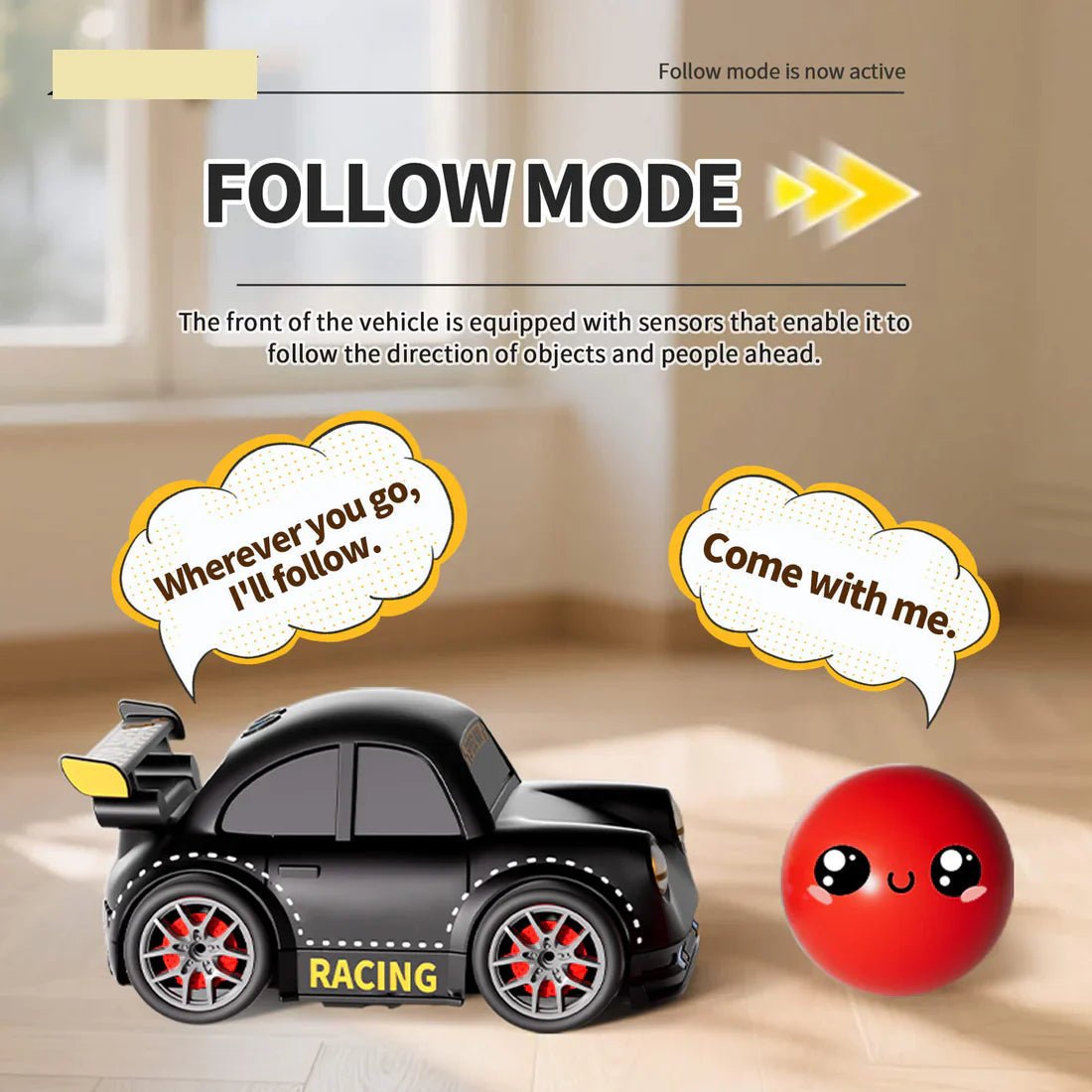 RC Car with Motion Sensor - Smart Escape and Follow Me (25th dispatch) - Image 3