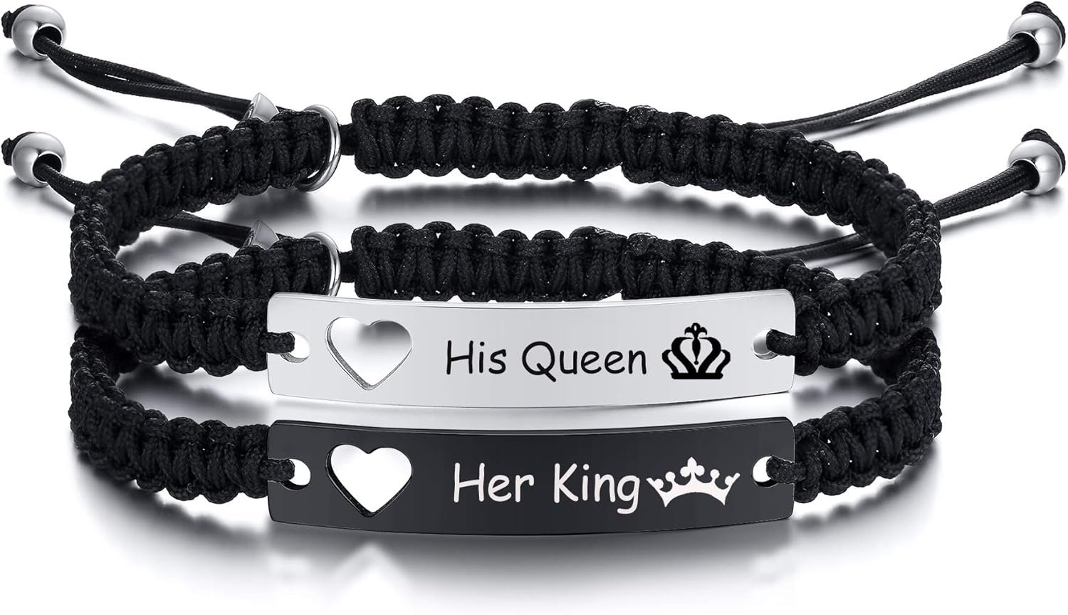 Dacida Matching Couples Bracelets for Women Men Long Distance Bracelets for Couples His Hers Bracelets Relationship Bracelets Anniversary Christmas Birthday Gifts - Image 31