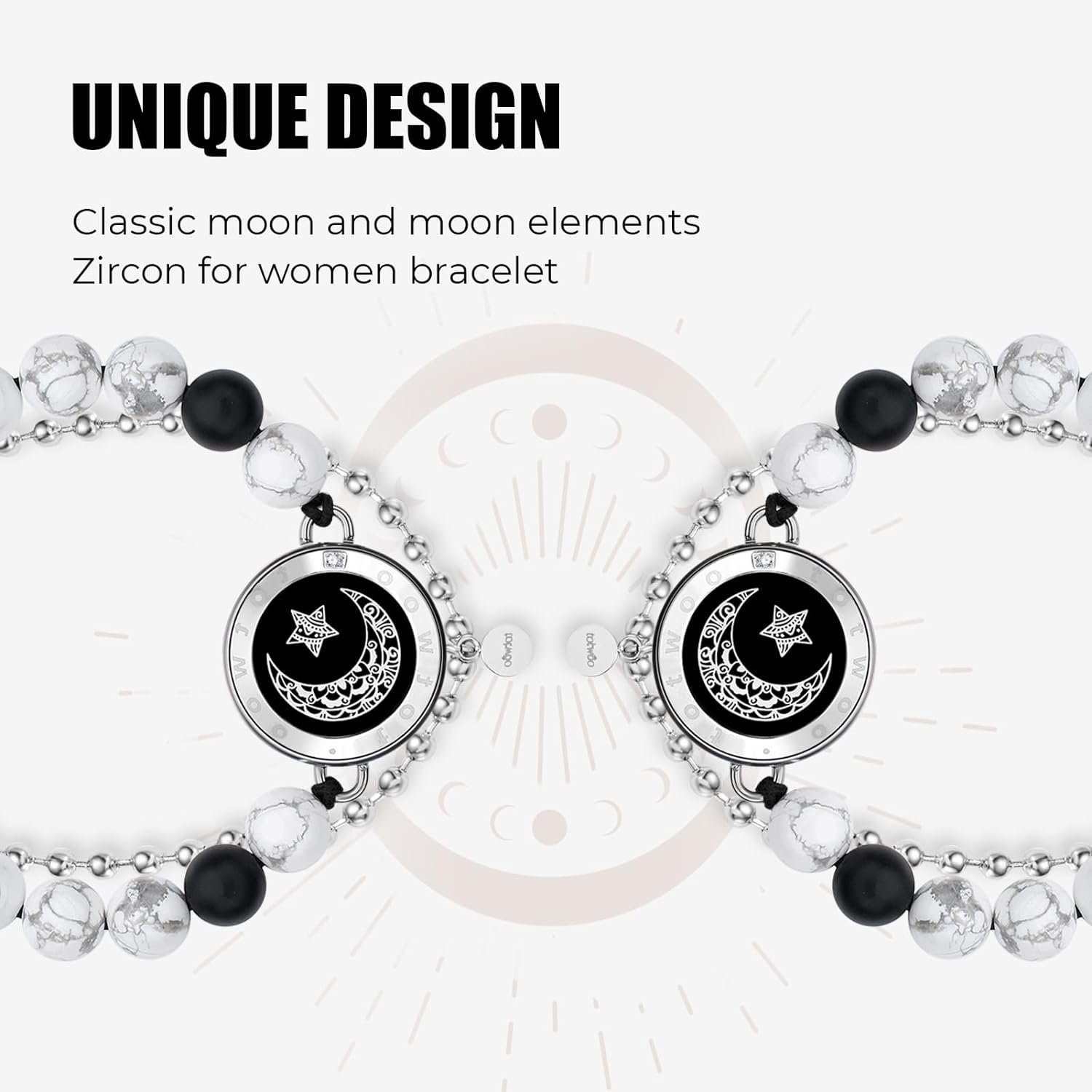 Dacida Long Distance Touch Bracelets for Couples, Vibration & Light up for Love Couples Bracelets | Long Distance Relationship Gifts for Girlfriend Bluetooth Pairing Jewelry - Image 29