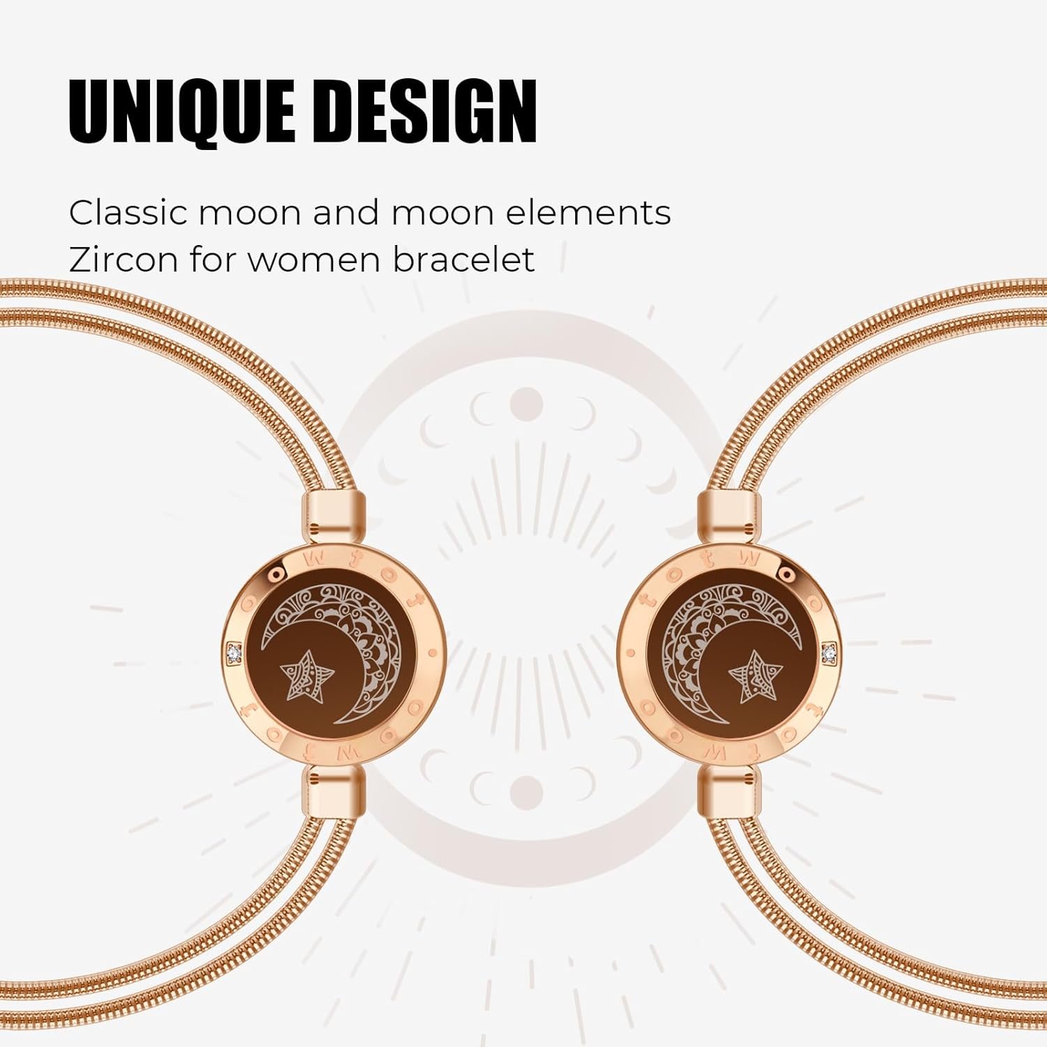 Dacida Long Distance Touch Bracelets for Couples, Vibration & Light up for Love Couples Bracelets | Long Distance Relationship Gifts for Girlfriend Bluetooth Pairing Jewelry - Image 42