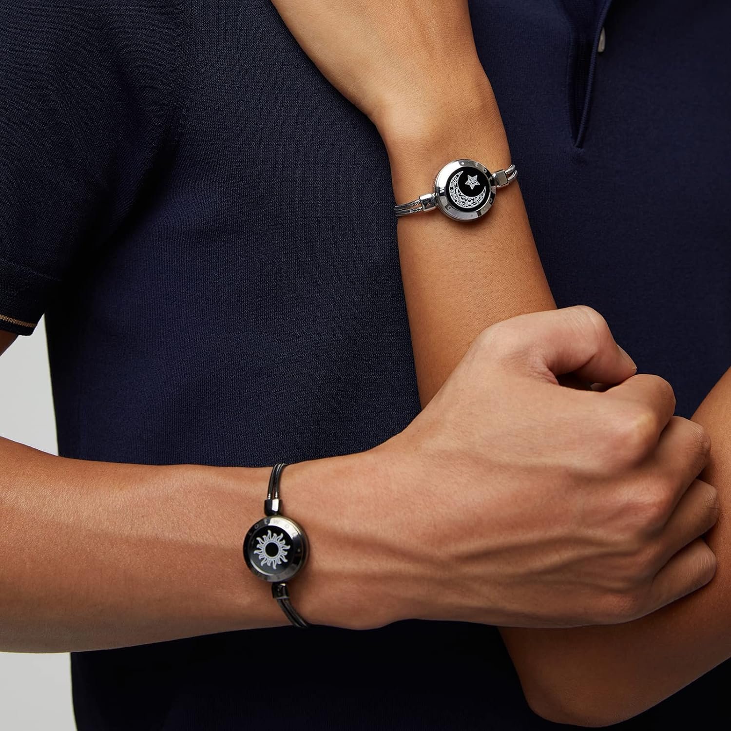 Dacida Long Distance Touch Bracelets for Couples, Vibration & Light up for Love Couples Bracelets | Long Distance Relationship Gifts for Girlfriend Bluetooth Pairing Jewelry - Image 18