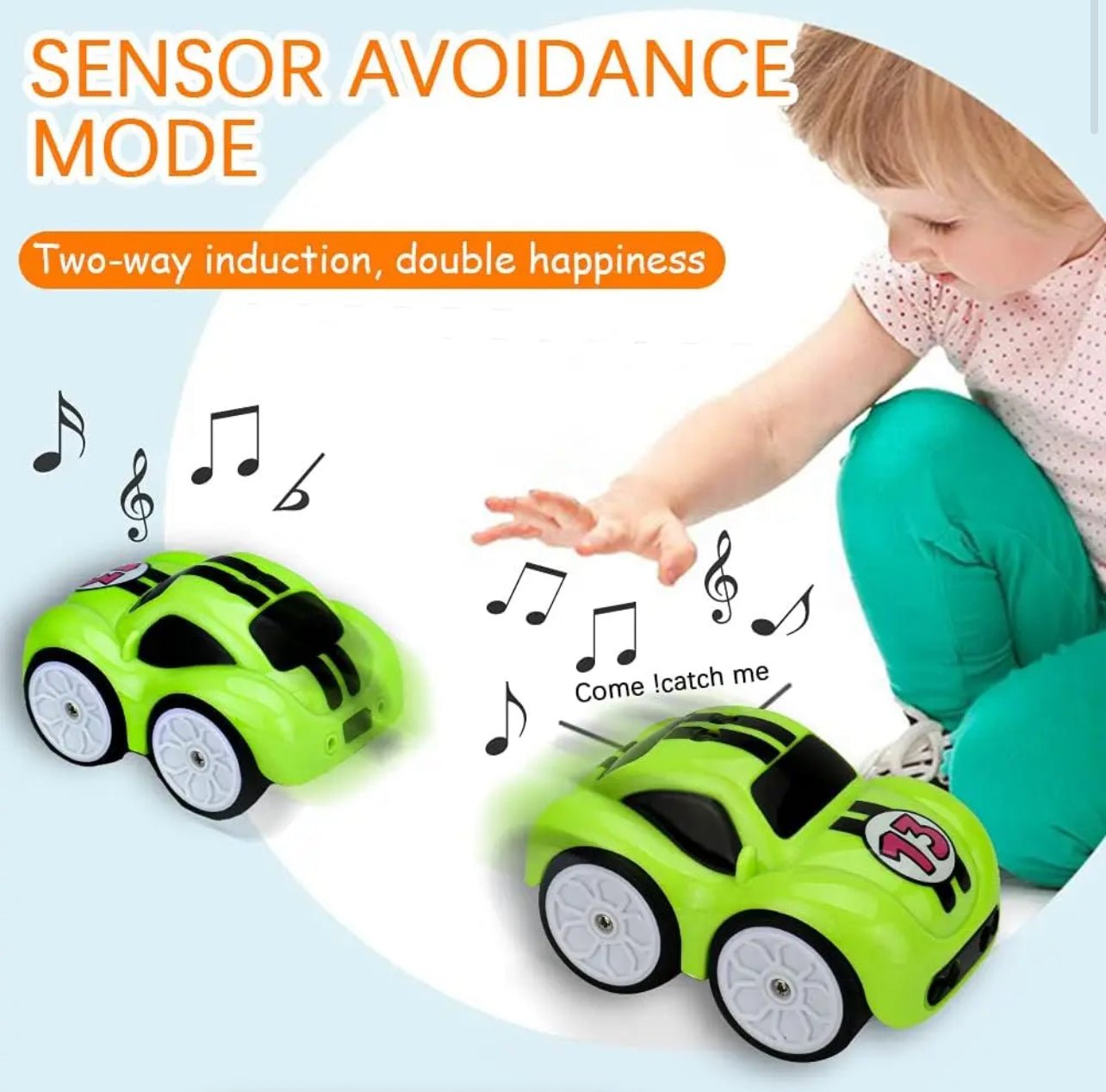 Mini RC car with Magic Intelligence Sensor Follow Me Remote Controlled Car - Image 6