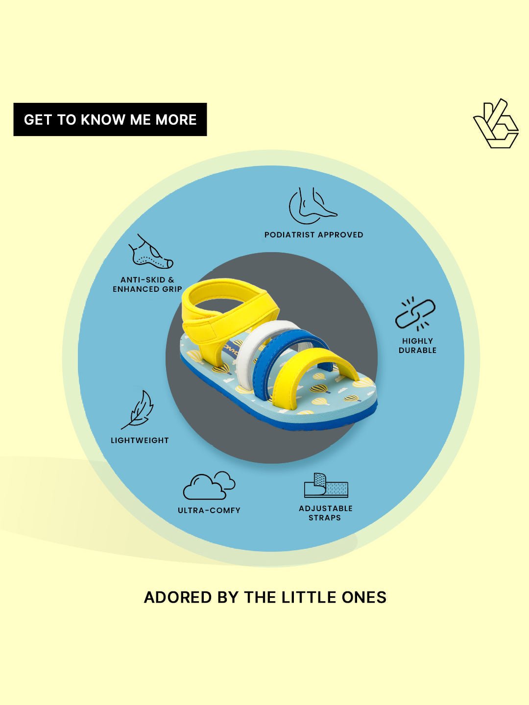 Premium Blossom Balloon Sandals - Sky Blue (Unisex) - Image 7