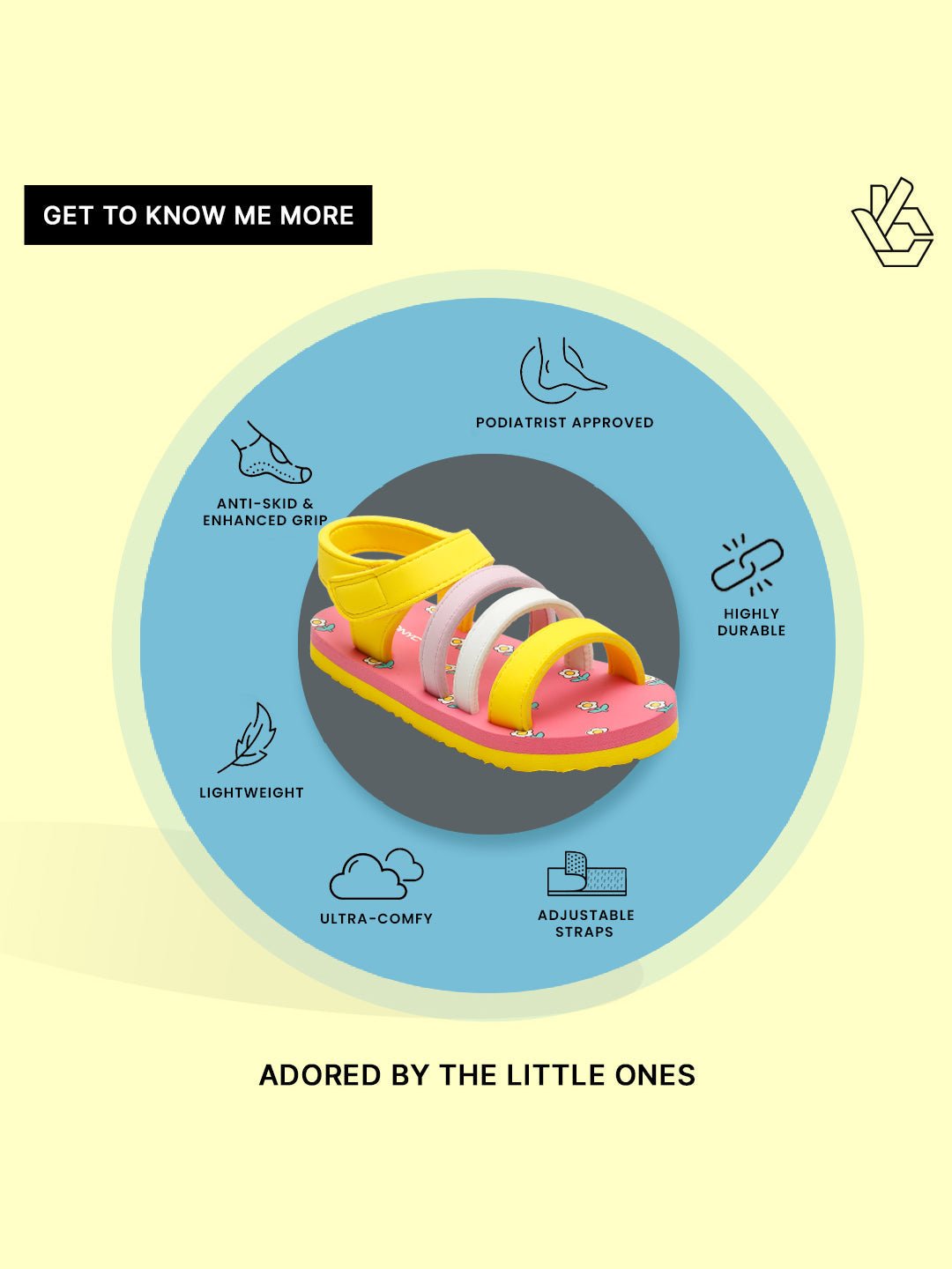 Premium Blossom Flower Sandals - Pink (Girls) - Image 7