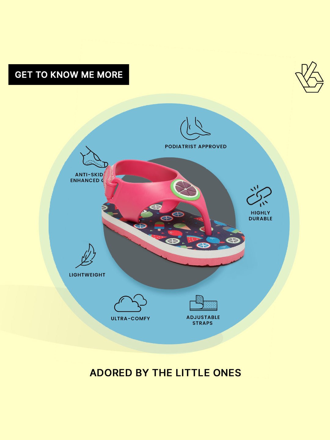 Premium Watermelon Candy Flip-flops - Pink (Girls) - Image 10