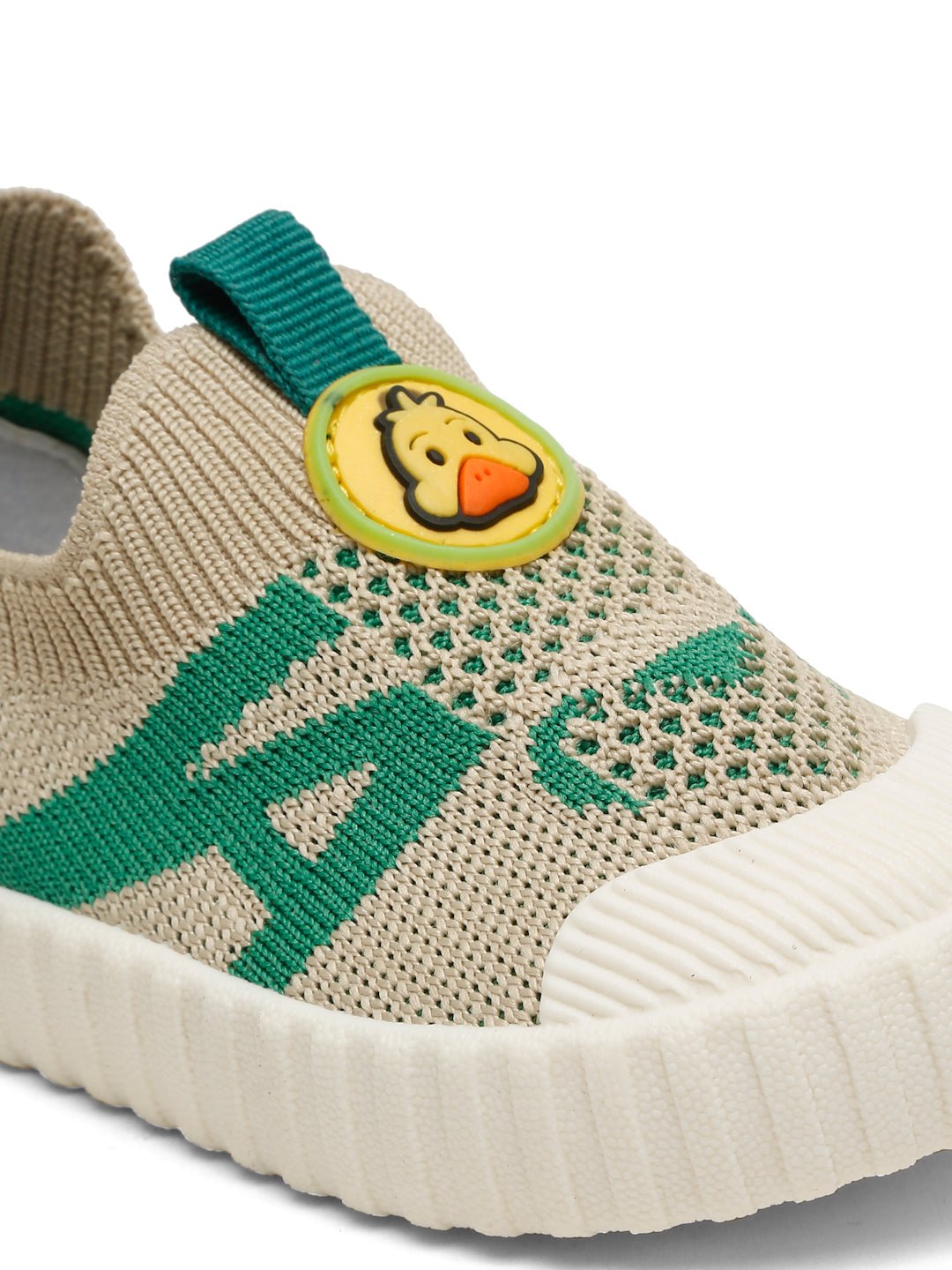 Ducky Toddlers' First Step Shoes - Beige & Green (Unisex) - Image 2