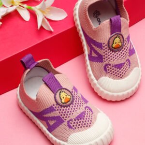 Ducky Toddlers' First Step Shoes - Pink & Purple (Unisex)