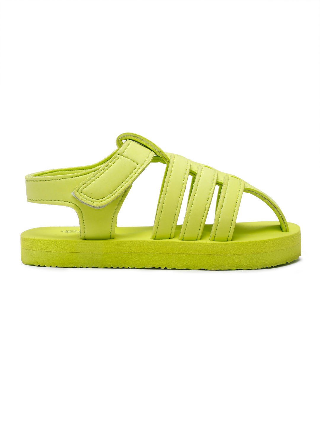 Tooti Frooti Kids Sandals (Lime Green), Unisex - Image 4