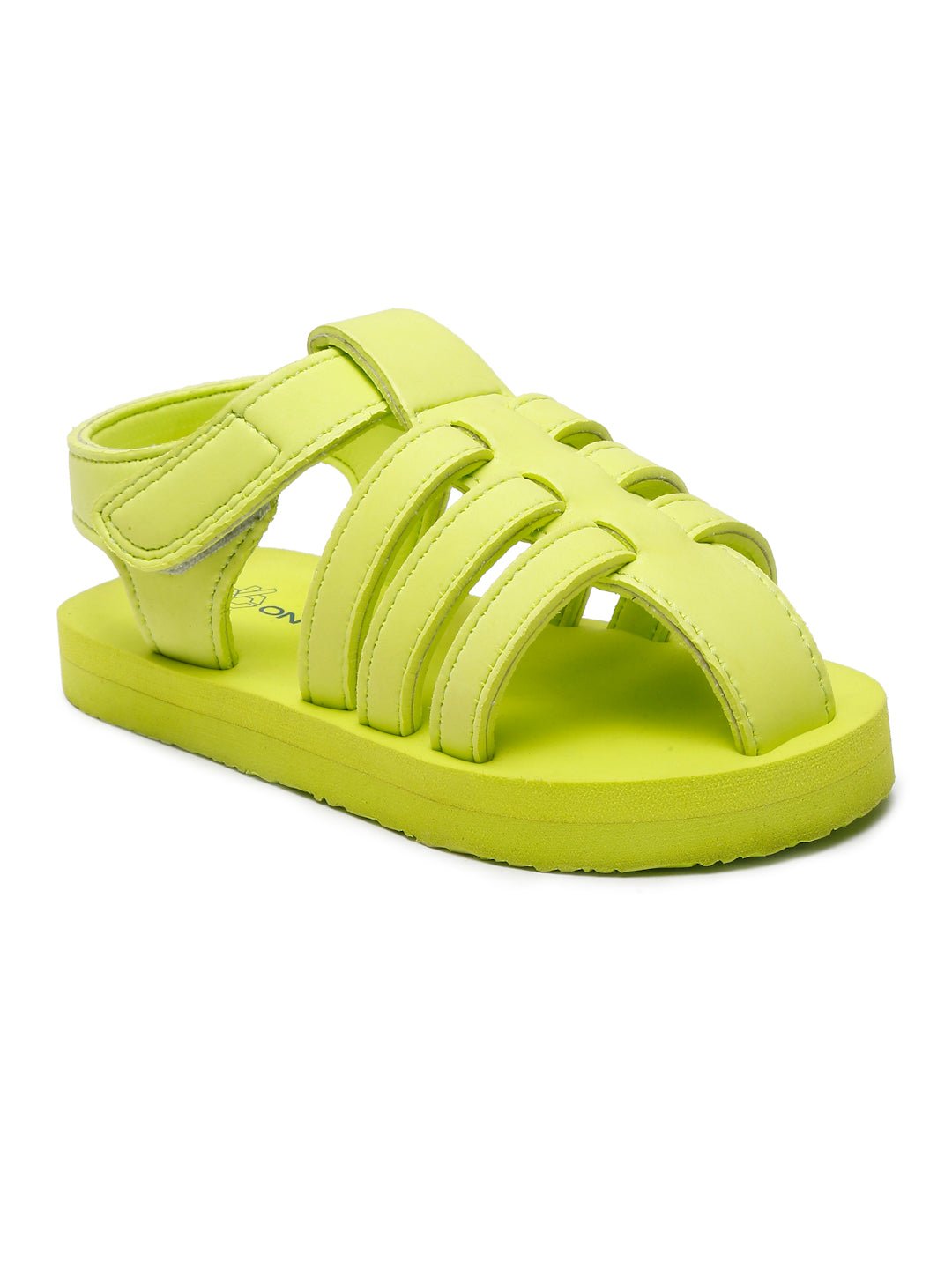 Tooti Frooti Kids Sandals (Lime Green), Unisex - Image 3