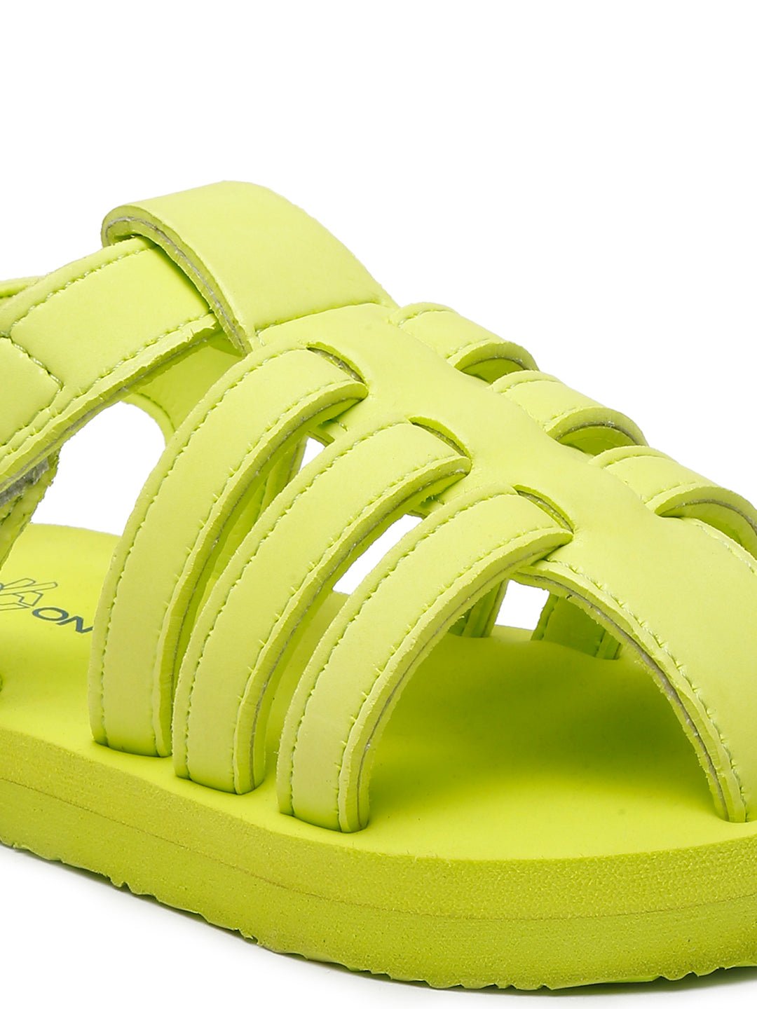 Tooti Frooti Kids Sandals (Lime Green), Unisex - Image 2