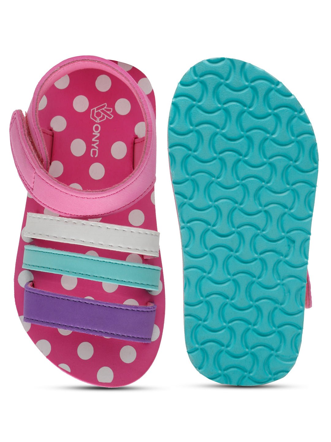 Premium Butterscotch Kids Sandals for Girls (Pink) - Image 6