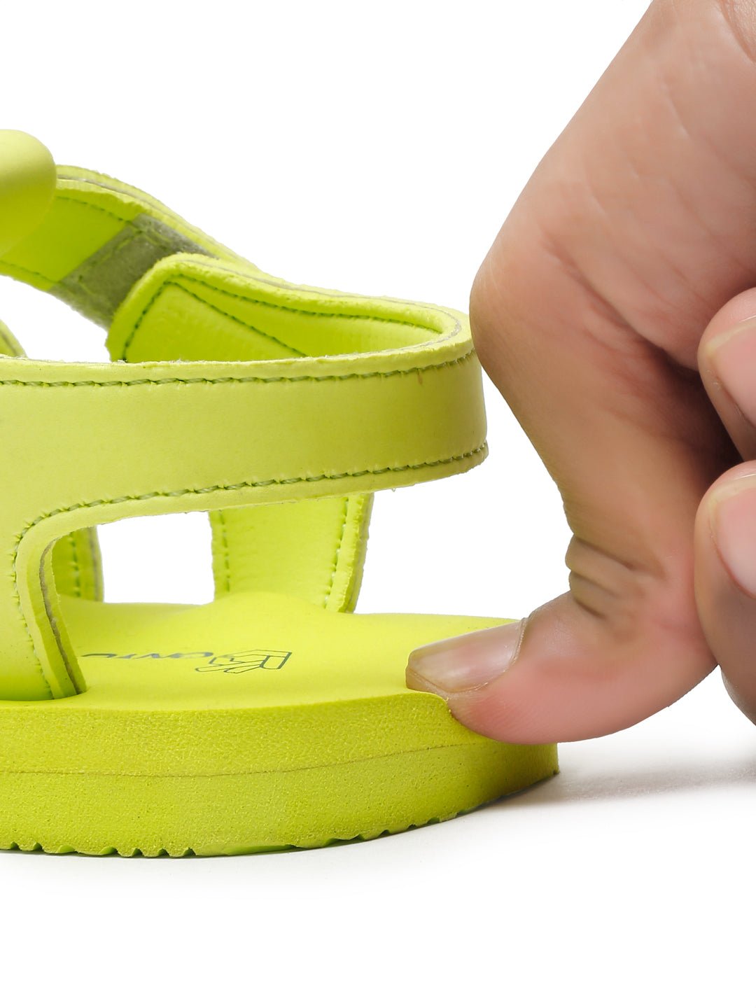 Tooti Frooti Kids Sandals (Lime Green), Unisex - Image 7