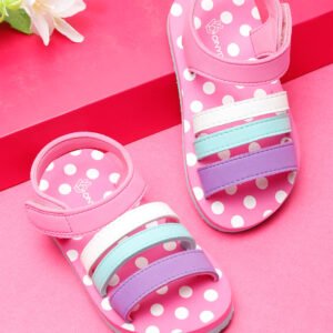 Premium Butterscotch Kids Sandals for Girls (Pink)