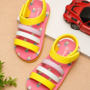 Premium Blossom Flower Sandals - Pink (Girls)