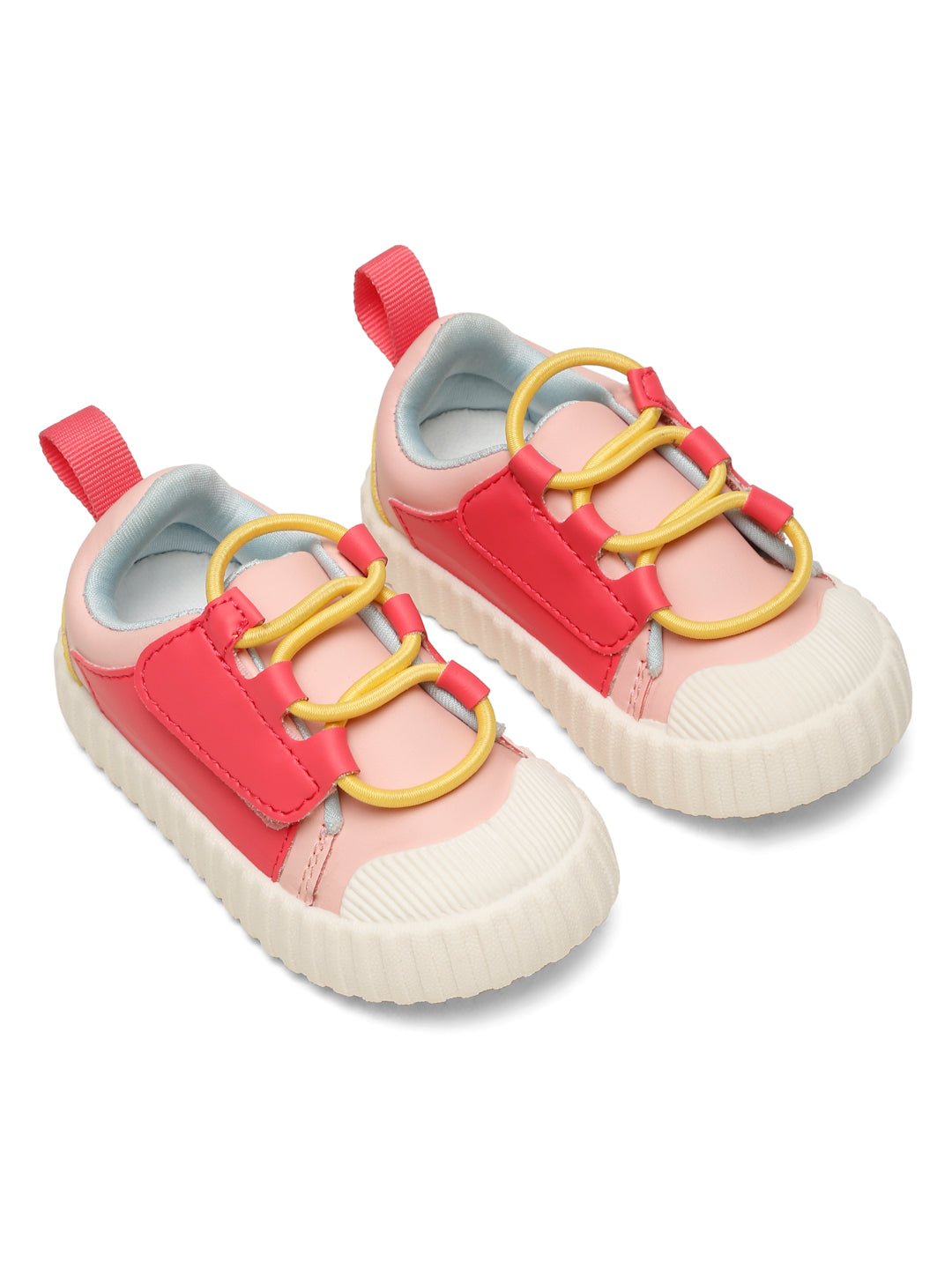 POCO Toddlers' Comfortable & LightWeight Lace-Free Sneakers- Pink (Girls) - Image 4