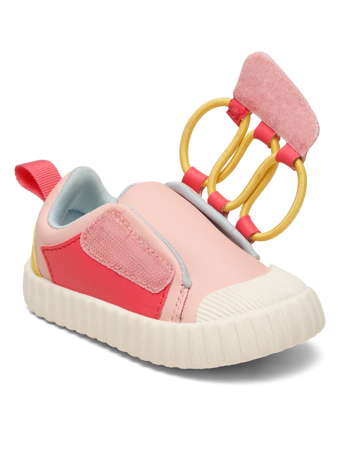 POCO Toddlers' Comfortable & LightWeight Lace-Free Sneakers- Pink (Girls) - Image 3