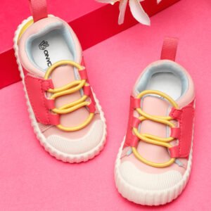 POCO Toddlers' Comfortable & LightWeight Lace-Free Sneakers- Pink (Girls)