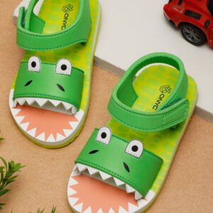 Premium Crocodile Artistic Sandals - Green (Unisex)